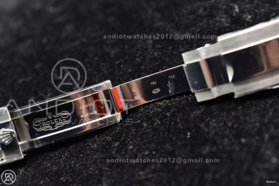 Strap 1:1 904L Dial Clean V2 Silver Edition on Case SA4130 Rubber Best Black Daytona SS 116519 0427